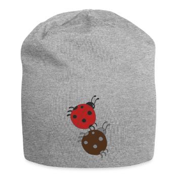 Ladybug Friends - Jersey Beanie - heather grey - Front