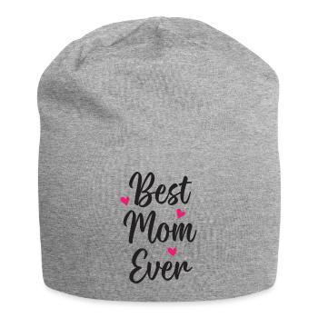 Best Mom Ever - Jersey Beanie - heather grey - Front