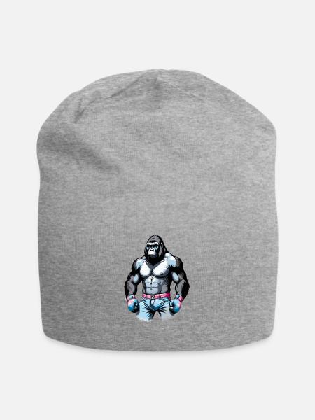 Gorilla-Boxen - Jersey-Beanie - Grau meliert