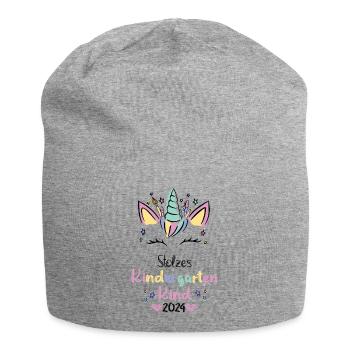 Stolzes Kindergarten Kind 2024 Kita Geschenk - Jersey-Beanie - Grau meliert - Vorne