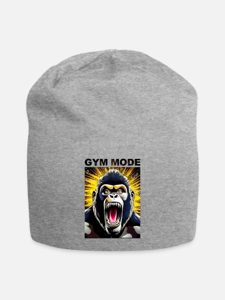 Gorilla Gym Mode - Jersey-Beanie - Grau meliert