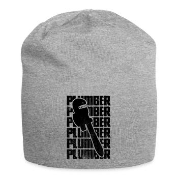 Plumber - Jersey Beanie - heather grey - Front