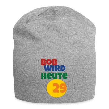 Bob turns 29 today - Jersey Beanie - heather grey - Front