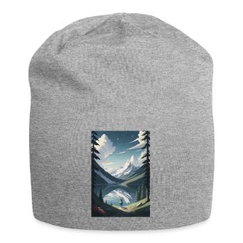 Der Seelen- See - Jersey-Beanie - Grau meliert - Vorne