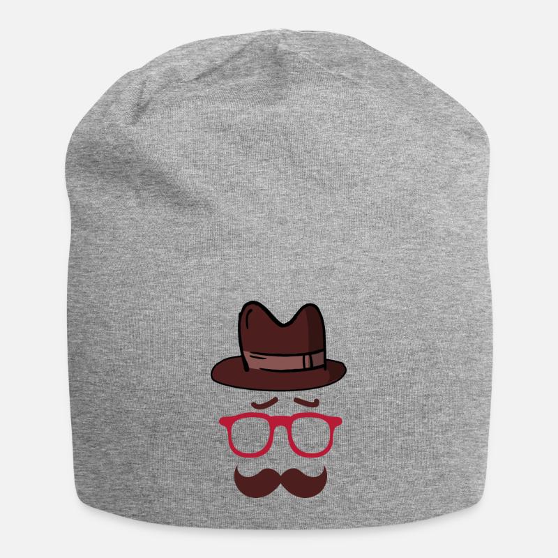 Vater - Jersey-Beanie - Grau meliert