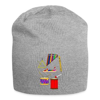 Musikinstrumente für Kleinkinder - Jersey-Beanie - Grau meliert - Vorne