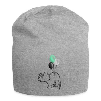 Pridosaurier Dinosaurier Aromantisch - Jersey-Beanie - Grau meliert - Vorne