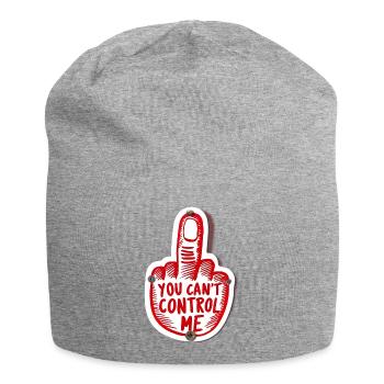 You Can't Control Me - Jersey Beanie - heather grey - Front