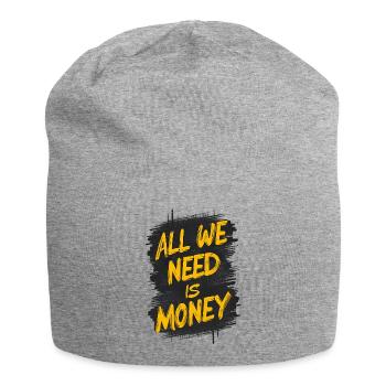 The Graffiti Money Statement - Jersey Beanie - heather grey - Front