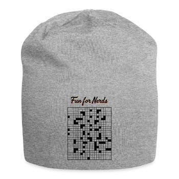 Fun for nerds - Jersey Beanie - heather grey - Front