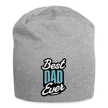 Best Dad Father's Day - Jersey Beanie - heather grey - Front