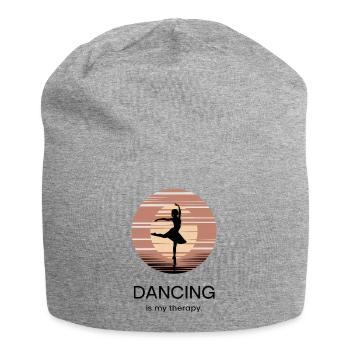 La danse est ma thérapie – Dancing Ballet Hip-Hop - Bonnet en jersey - gris chiné - Devant