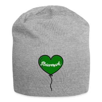 Ballon cœur de Styrie - Bonnet en jersey - gris chiné - Devant
