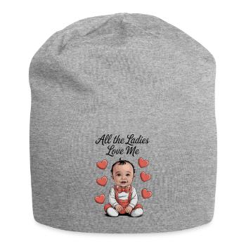 All the ladies love me - Jersey Beanie - heather grey - Front