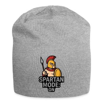SPARTAN MODE: ON | Lustiges Spartaner-Design - Jersey-Beanie - Grau meliert - Vorne