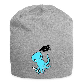 Octopus High School Graduation Passed College - Jersey Beanie - heather grey - Front