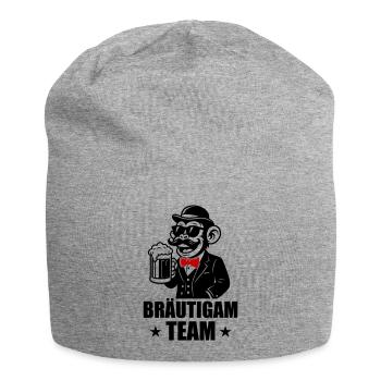 Équipe de marié Monkey - Bonnet en jersey - gris chiné - Devant