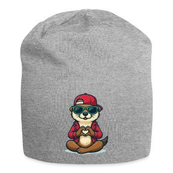 Otterly in Love - Jersey-Beanie - Grau meliert - Vorne