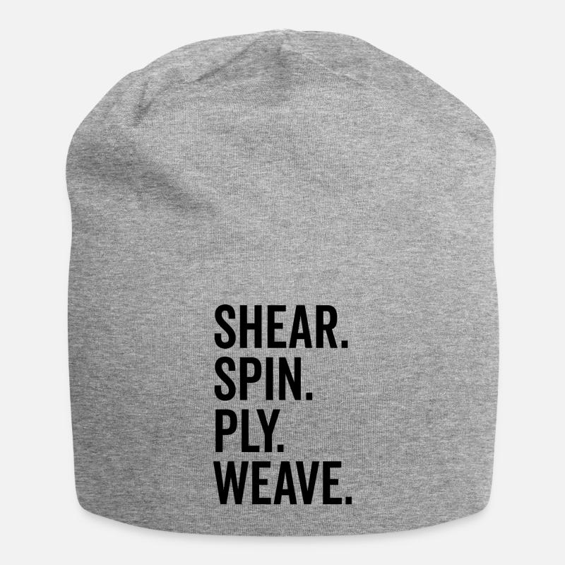 Shear Spin Ply Weave - Jersey Beanie - heather grey