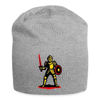 Chevalier jaune à l’épée rouge - Bonnet en jersey - gris chiné - Devant