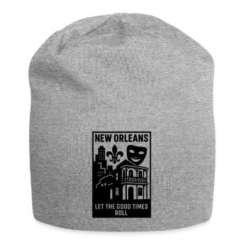new orleans louisiana USA - Jersey-Beanie - Grau meliert - Vorne