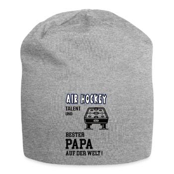 Air Hockey Player Air Hockey Dad Father Man - Jersey Beanie - heather grey - Front