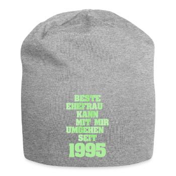 Ehe 1995 - Jersey-Beanie - Grau meliert - Vorne