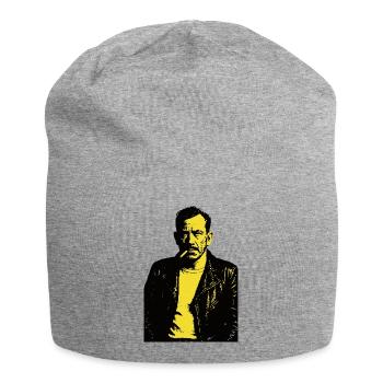 John Steinbeck Noir Rebel Portrait - Jersey Beanie - heather grey - Front