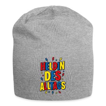 Heldin Des Alltags - Jersey-Beanie - Grau meliert - Vorne