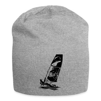 Skiff ouvert Dériveur à voile Régate de voiliers Enfants - Bonnet en jersey - gris chiné - Devant