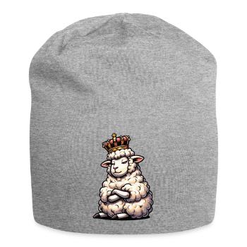Schaf Schafe Schäfer Schafhalter Schafbock - Jersey-Beanie - Grau meliert - Vorne
