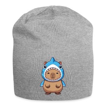 Cute Capybara Hamster Guinea Pig Costume Samba - Jersey Beanie - heather grey - Front