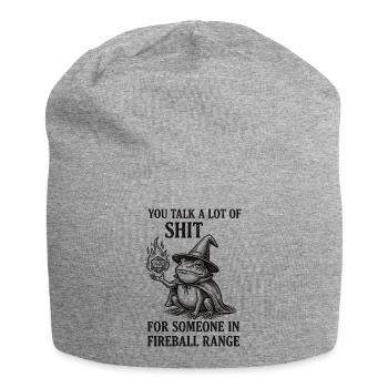 Fireball Range – Funny Frog Magician RPG - Jersey Beanie - heather grey - Front