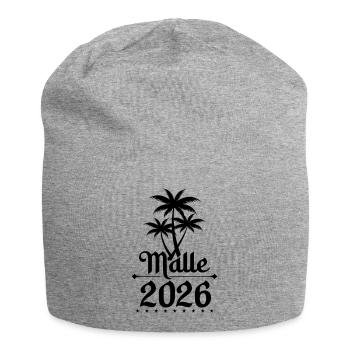 Malle 2026 - Jersey-Beanie - Grau meliert - Vorne