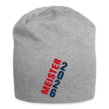 Meister 2026 Meisterschaft - Jersey-Beanie - Grau meliert - Vorne