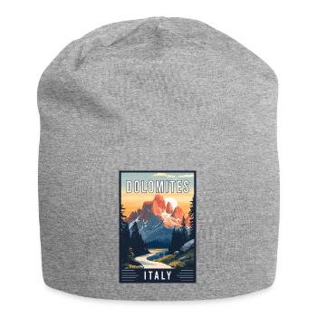 Explorez les majestueuses Dolomites en Italie - Bonnet en jersey - gris chiné - Devant
