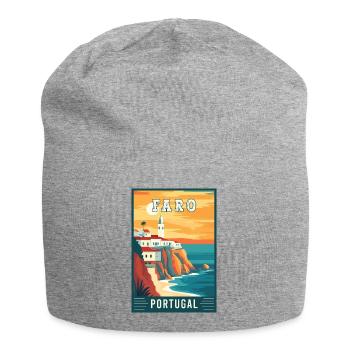 Discover Captivating Faro in Portugal - Jersey Beanie - heather grey - Front