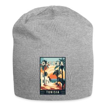 Entdecken Sie Mittelmeer-Djerba in Tunesien - Jersey-Beanie - Grau meliert - Vorne