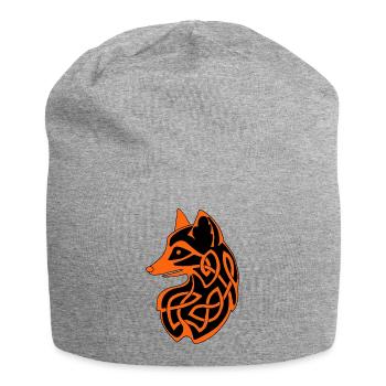 Renard celte - Bonnet en jersey - gris chiné - Devant