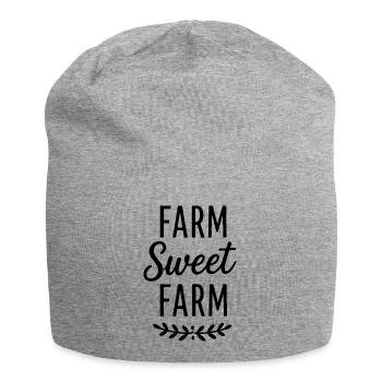 Ferme fermière mignonne Ferme en disant Ferme - Bonnet en jersey - gris chiné - Devant