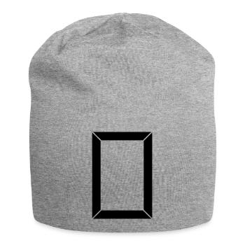 Bilderrahmen - Jersey-Beanie - Grau meliert - Vorne