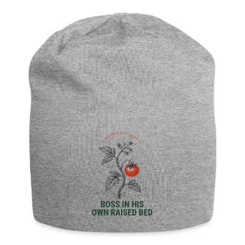 Raised Bed Tomato Gardener Shirt Funny Gift - Jersey Beanie - heather grey - Front