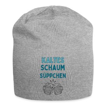 Kalteschaum Süppchen Typo - Jersey-Beanie - Grau meliert - Vorne