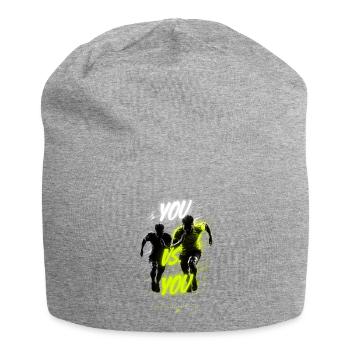 NeonSprint Duo – Sprinter Art - Bonnet en jersey - gris chiné - Devant