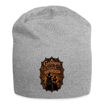 Spinnweben-Duo - Jersey-Beanie - Grau meliert - Vorne