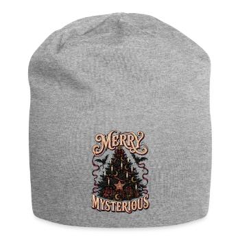Merry and Mysterious Christmas Tree - Jersey Beanie - heather grey - Front