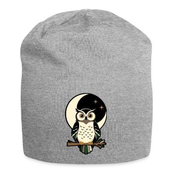 Forest Moon Symbol Folk Streetwear - Jersey Beanie - heather grey - Front