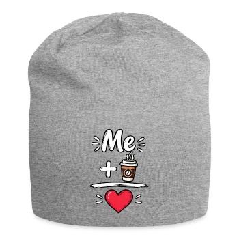 Süßer Kaffeeliebhaber Valentine Aesthetic Heart Brew - Jersey-Beanie - Grau meliert - Vorne