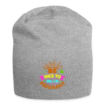 Mère Enceinte Bébé Nourrisson T-shirt Maman - Bonnet en jersey - gris chiné - Devant