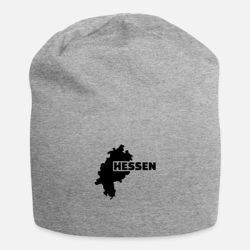 Hessen - Jersey-Beanie - Grau meliert